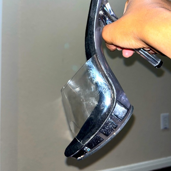 GLITTER PLEASER HEELS , PLEASER HEELS - Picture 1 of 4